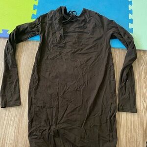 Black body con maternity dress (drop back)